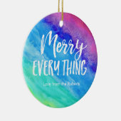 Rainbow Christmas Ornament mit personalisiertem Fo (Rechts)