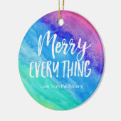 Rainbow Christmas Ornament mit personalisiertem Fo (Links)