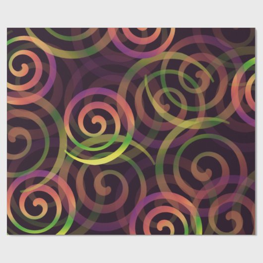 Rainbow Christmas Pattern Geschenkpapier (Flach)