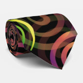 Rainbow Christmas Pattern Krawatte (Gerollt)