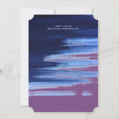 Rainbow Christmas Tree COUPLES Event Navy Einladung (Rückseite)