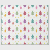 Rainbow Christmas Tree Geschenkpapier (Flach)