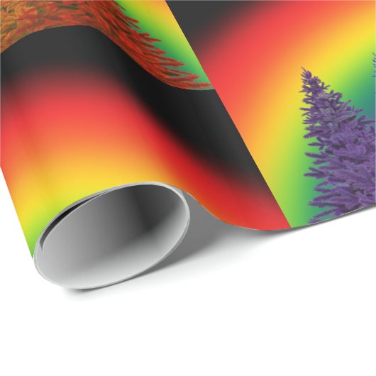 Rainbow Christmas Tree Geschenkpapier (Rolleneckpunkt)