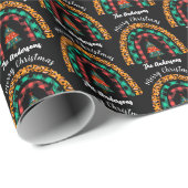 Rainbow Christmas Tree Karierte Camouflage Frohe W Geschenkpapier (Rolleneckpunkt)