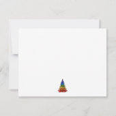 Rainbow Christmas Tree Karte (Rückseite)