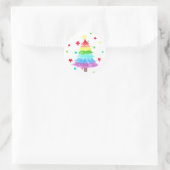 Rainbow Christmas Tree LGBT Pride Stickers (Tasche)