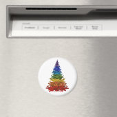 Rainbow Christmas Tree Magnet (In Situ (Geschirrspüler))