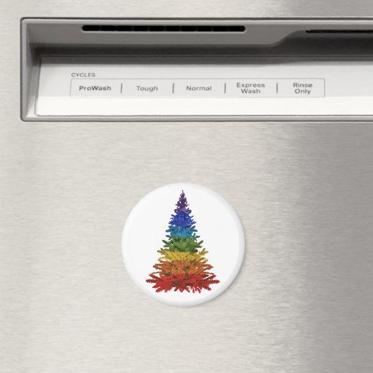 Rainbow Christmas Tree Magnet (In Situ (Geschirrspüler))