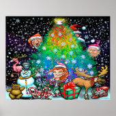 Rainbow Christmas Tree Poster (Vorne)