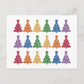 Rainbow Christmas Tree Postkarte (Vorderseite)