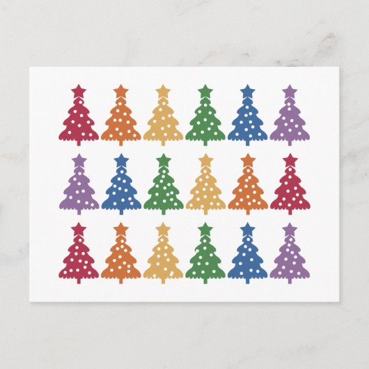 Rainbow Christmas Tree Postkarte (Vorderseite)
