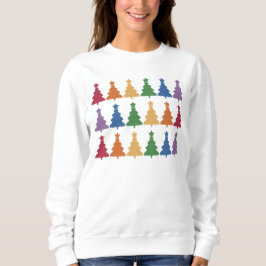 Rainbow Christmas Tree Sweatshirt