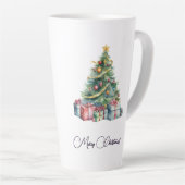 Rainbow Christmas Tree Wasserfarbe Kunst Milchtasse (Rechte Ecke)