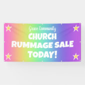 Rainbow Church Rummage Sale Banner (Horizontal)