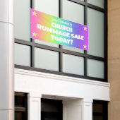 Rainbow Church Rummage Sale Banner (Äußeres Gebäude)