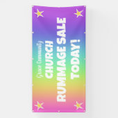 Rainbow Church Rummage Sale Banner (Vertikal)