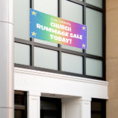 Rainbow Church Rummage Sale Banner (Äußeres Gebäude)