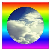 Rainbow Circle Border Fotodruck (Vorne)