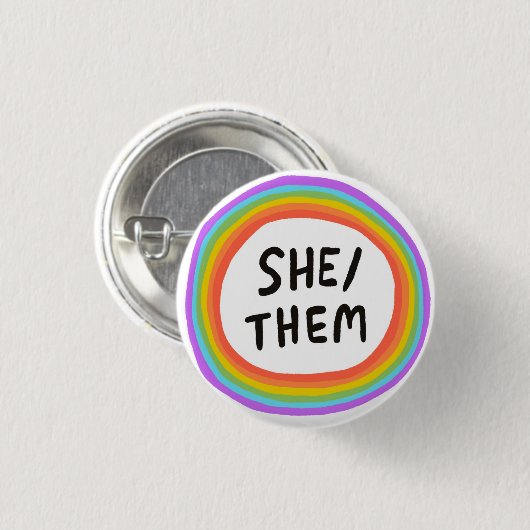Rainbow Circle Button (Vorne & Hinten)