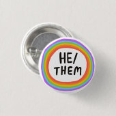 Rainbow Circle Button (Vorne & Hinten)