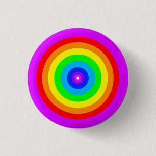 Rainbow Circle Design-40686 Button