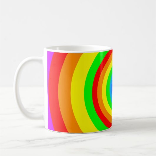 Rainbow Circle Design-40686 Kaffeetasse (Links)