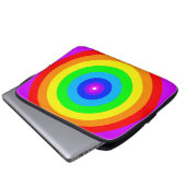 Rainbow Circle Design-40686 Laptopschutzhülle (Vorne Knopf)