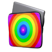 Rainbow Circle Design-40686 Laptopschutzhülle (Vorderseite Links)