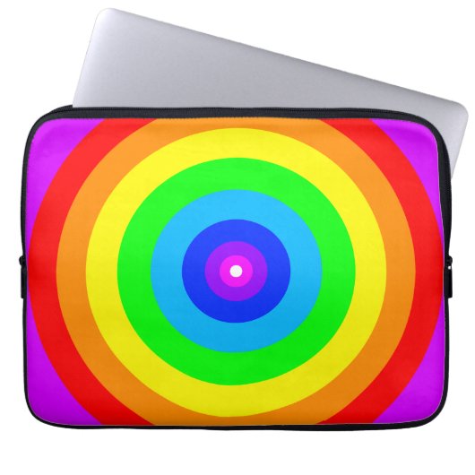Rainbow Circle Design-40686 Laptopschutzhülle (Vorderseite)