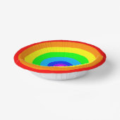 Rainbow Circle Design-40686 Pappteller (Gewinkelt)
