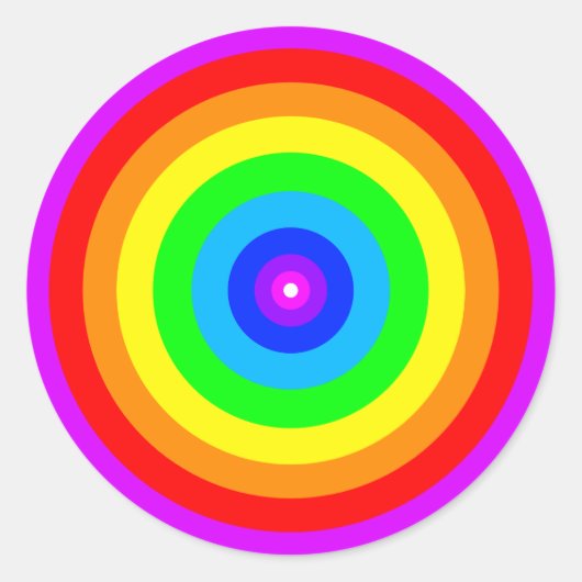 Rainbow Circle Design-40686 Runder Aufkleber (Vorderseite)