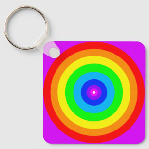 Rainbow Circle Design-40686 Schlüsselanhänger