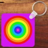 Rainbow Circle Design-40686 Schlüsselanhänger (Rückseite)