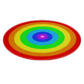 Rainbow Circle Design-40686 Schneidebrett (Ecke)