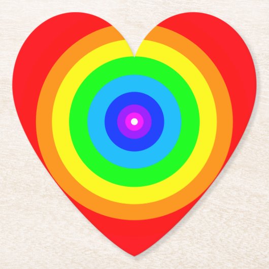 Rainbow Circle Design-40686 Untersetzer (Vorderseite)
