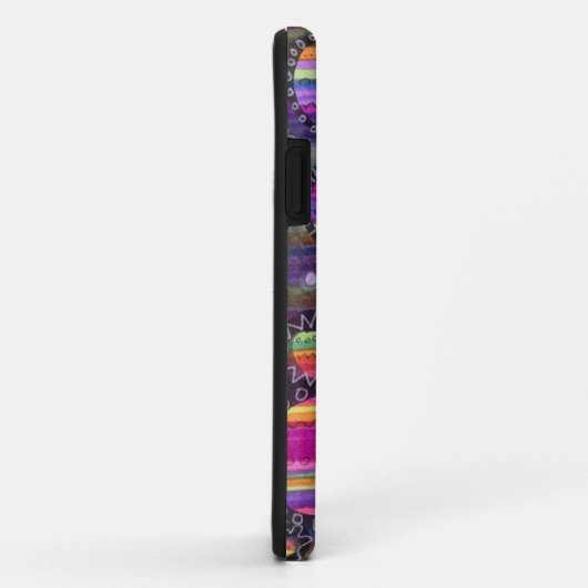 Rainbow Circle Doodle iPhone 11 Fall Case-Mate iPhone Hülle (Hinten/Rechts)