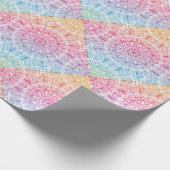 Rainbow Circle Mandala Geschenkpapier (Ecke)