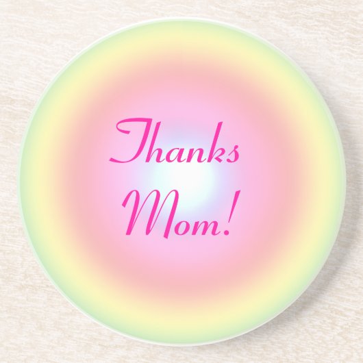 Rainbow Circle Muttertag Sandstein Untersetzer (Vorne)