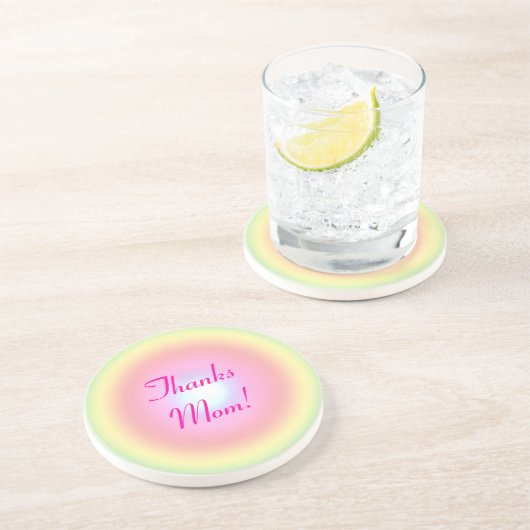 Rainbow Circle Muttertag Sandstein Untersetzer (Seite)