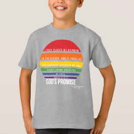 Rainbow Circle von Boy's Grey T - Shirt