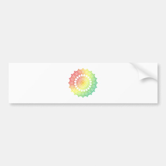 Rainbow Circles Autoaufkleber (Vorne)