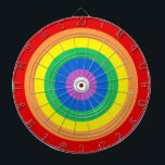 Rainbow Circles Dart Board Dartscheibe<br><div class="desc">Rainbow Circles.</div>