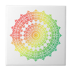 Rainbow Circles Fliese