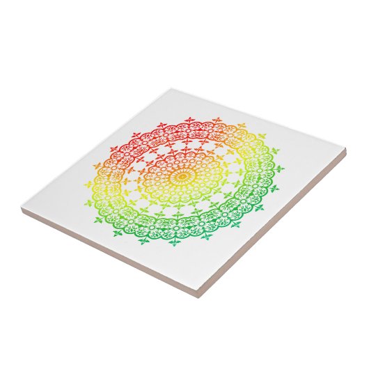 Rainbow Circles Fliese (Seite)