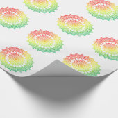 Rainbow Circles Geschenkpapier (Ecke)