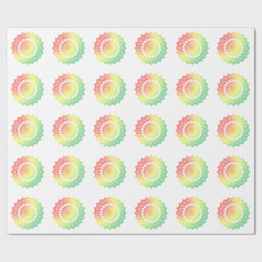 Rainbow Circles Geschenkpapier (Flach)