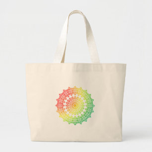 Rainbow Circles Jumbo Stoffbeutel