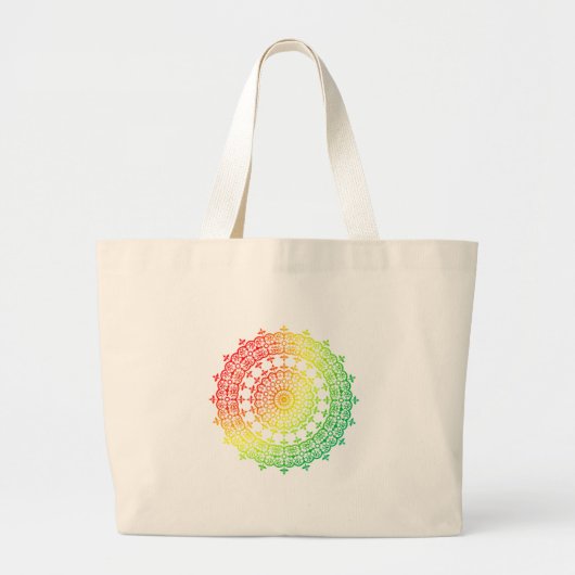 Rainbow Circles Jumbo Stoffbeutel (Vorne)