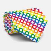 Rainbow Circles Krawatte (Gerollt)