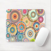Rainbow Circles Mousepad (Mit Mouse)